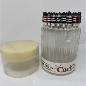 50 NOS Lighthouse Tiki Bar Swizzle Stick 4 Designs Boston Warehouse Cocktail